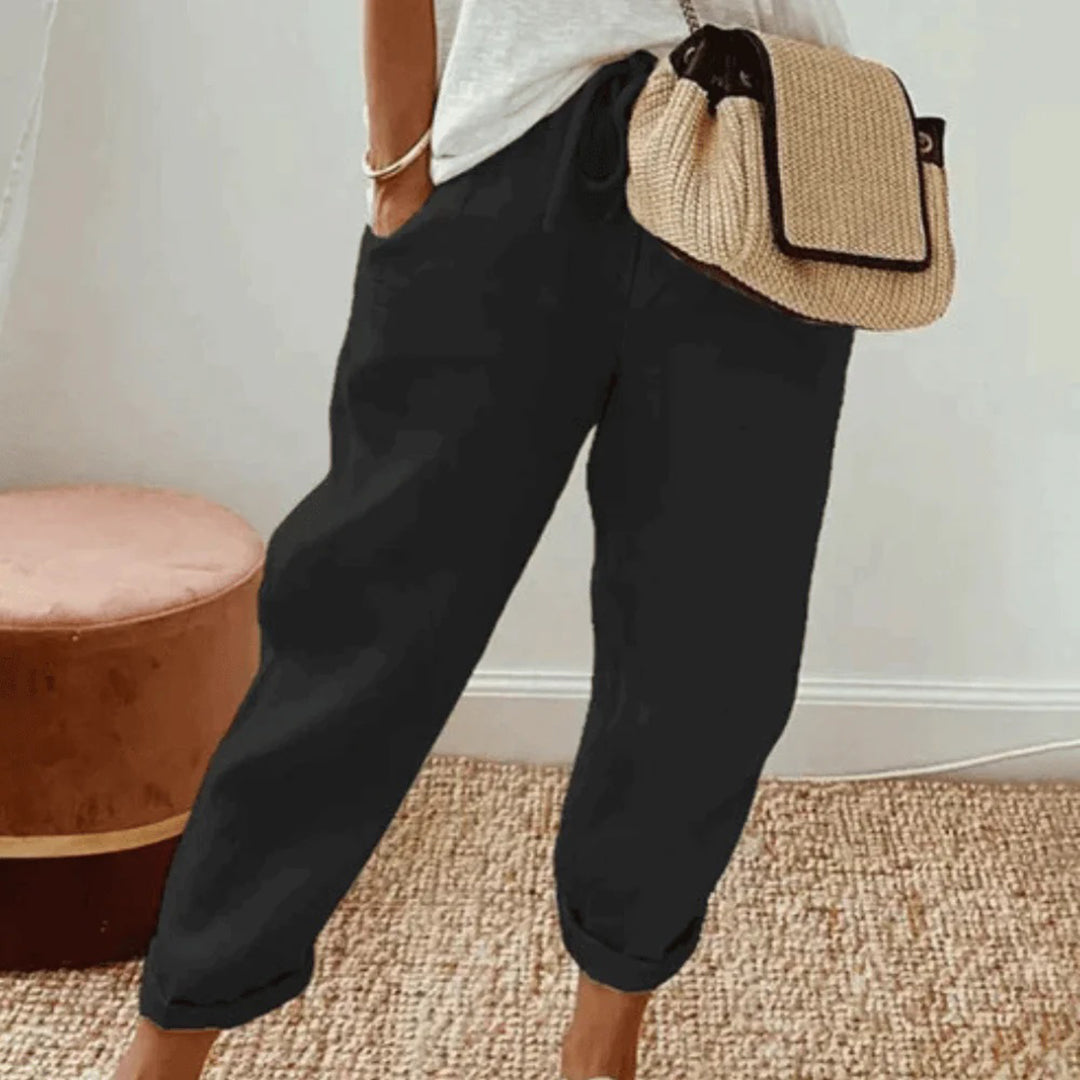 MARTINA Hose: Leicht, stylisch, mit verstellbarem Bund