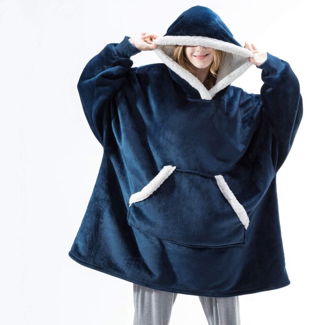 ModeGeist | Weiches Kapuzenpullover-decke Polyester Bequem und Warm