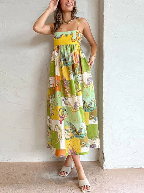 Lisas modisches Kleid mit Druck