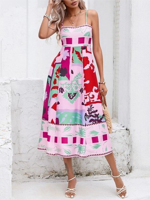 Lisas modisches Kleid mit Druck