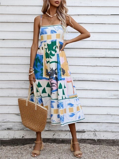 Lisas modisches Kleid mit Druck