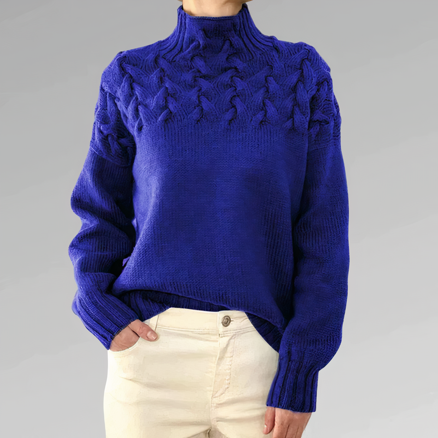 Chloe Zopfmuster-Pullover