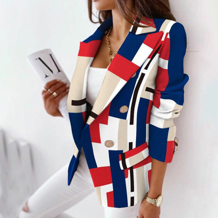 Edler Damen-Blazer mit reversiblem Karomuster von Royce