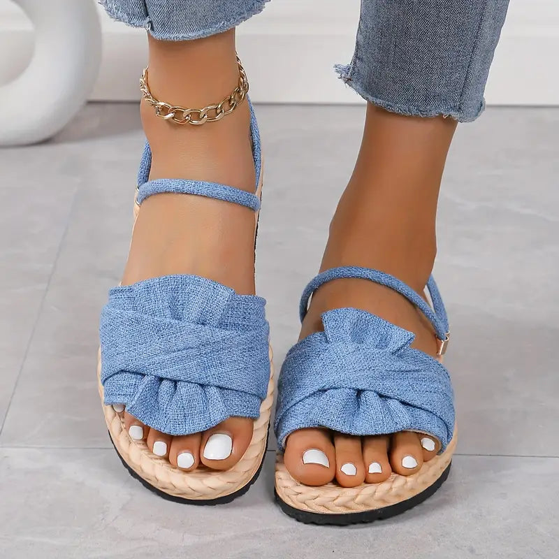Brenda: Einfarbige, weiche Sandalen