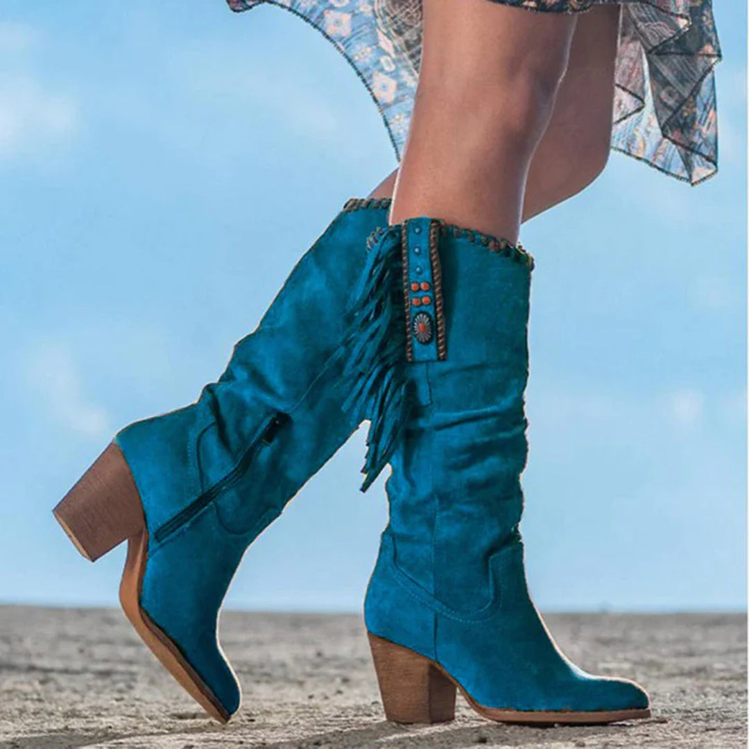 Boho-Chic Cowboy-Stiefel DELILAH