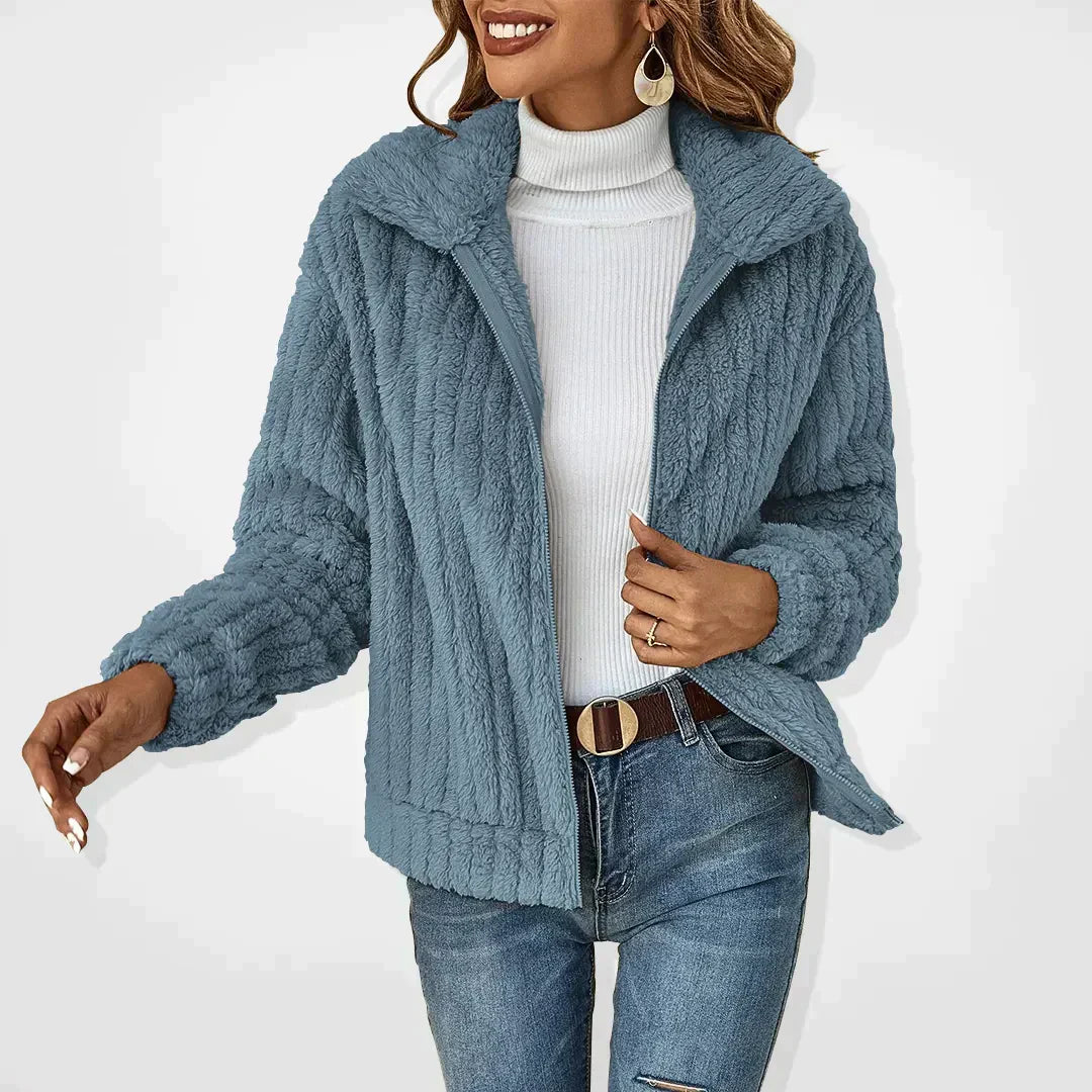 MODEGEIST Damen Strick-Cardigan Weich Offene Front Langarm