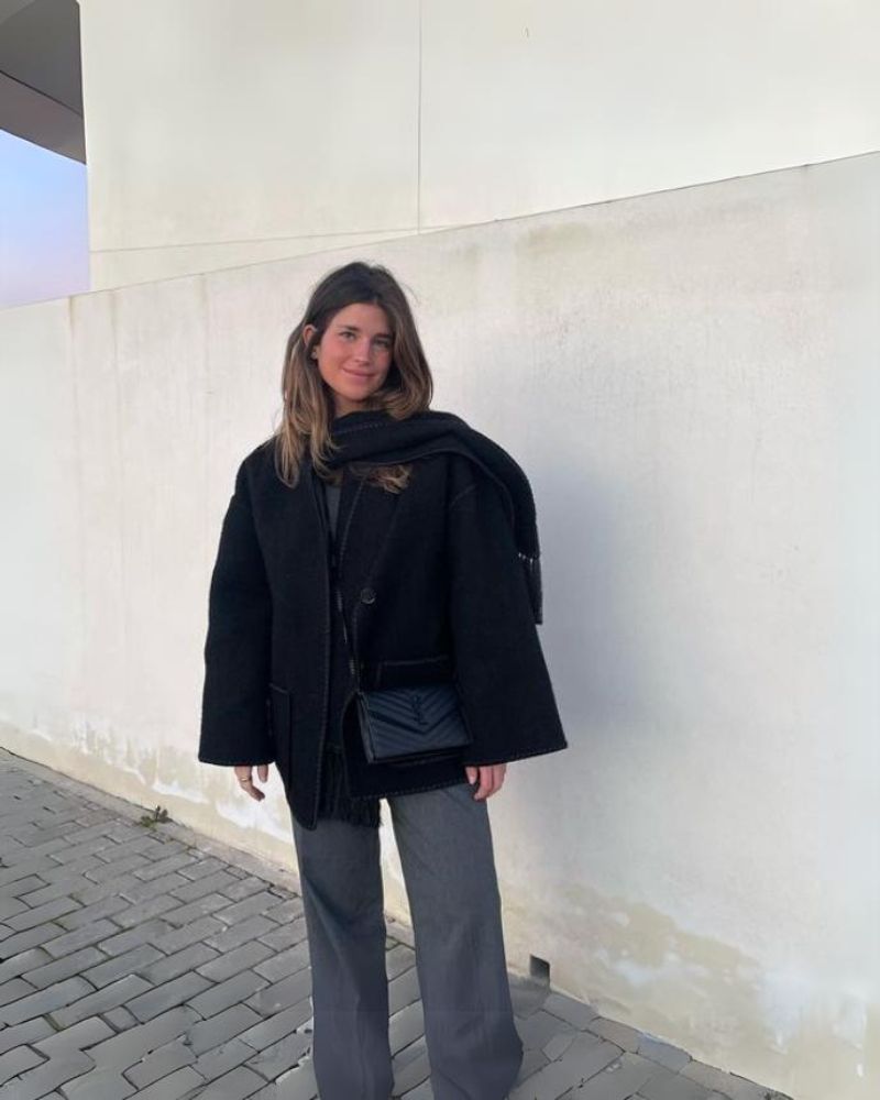 ModeGeist | Hepburn-Stil Wollcape Mantel
