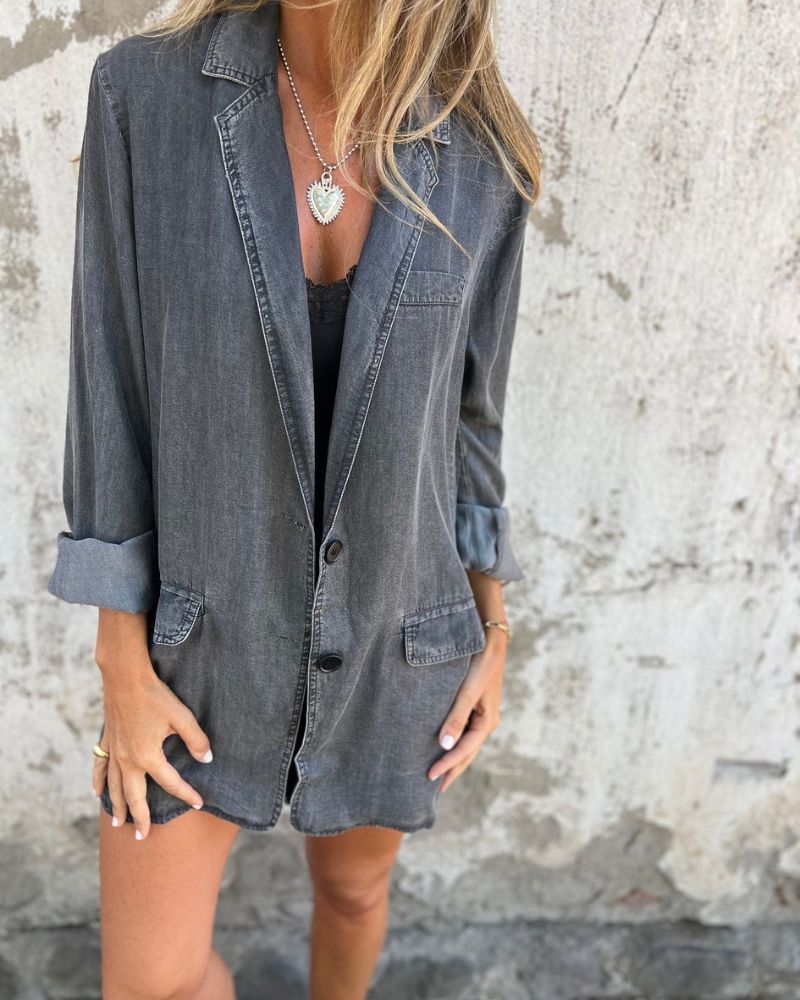 ModeGeist | Lässiger Denim Blazer