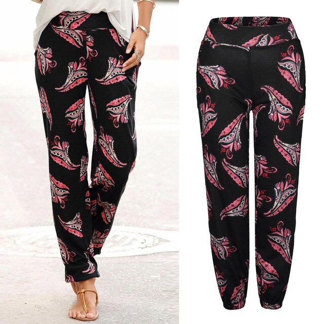 Boho Hose mit Frida-Druck