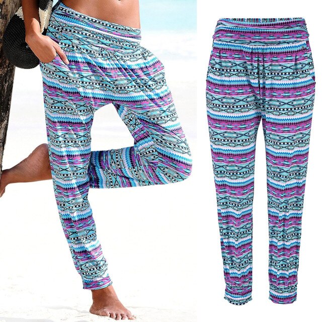 Boho Hose mit Frida-Druck