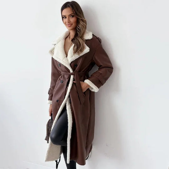 ModeGeist | Eleganter Langer Wintermantel für Damen
