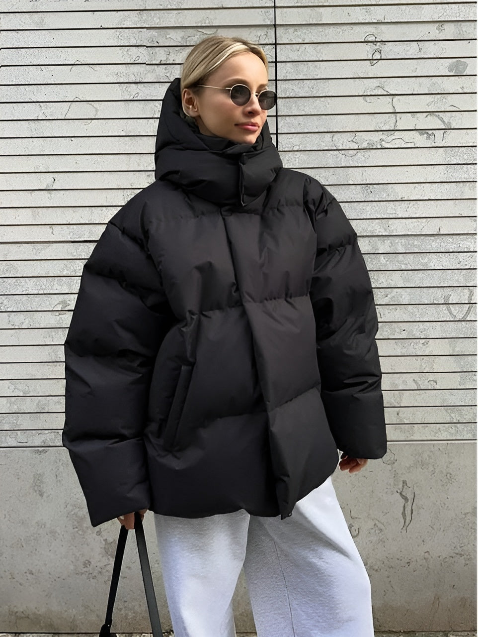 ModeGeist | Pufferjacke Braun Warme Winterjacke Angenehm