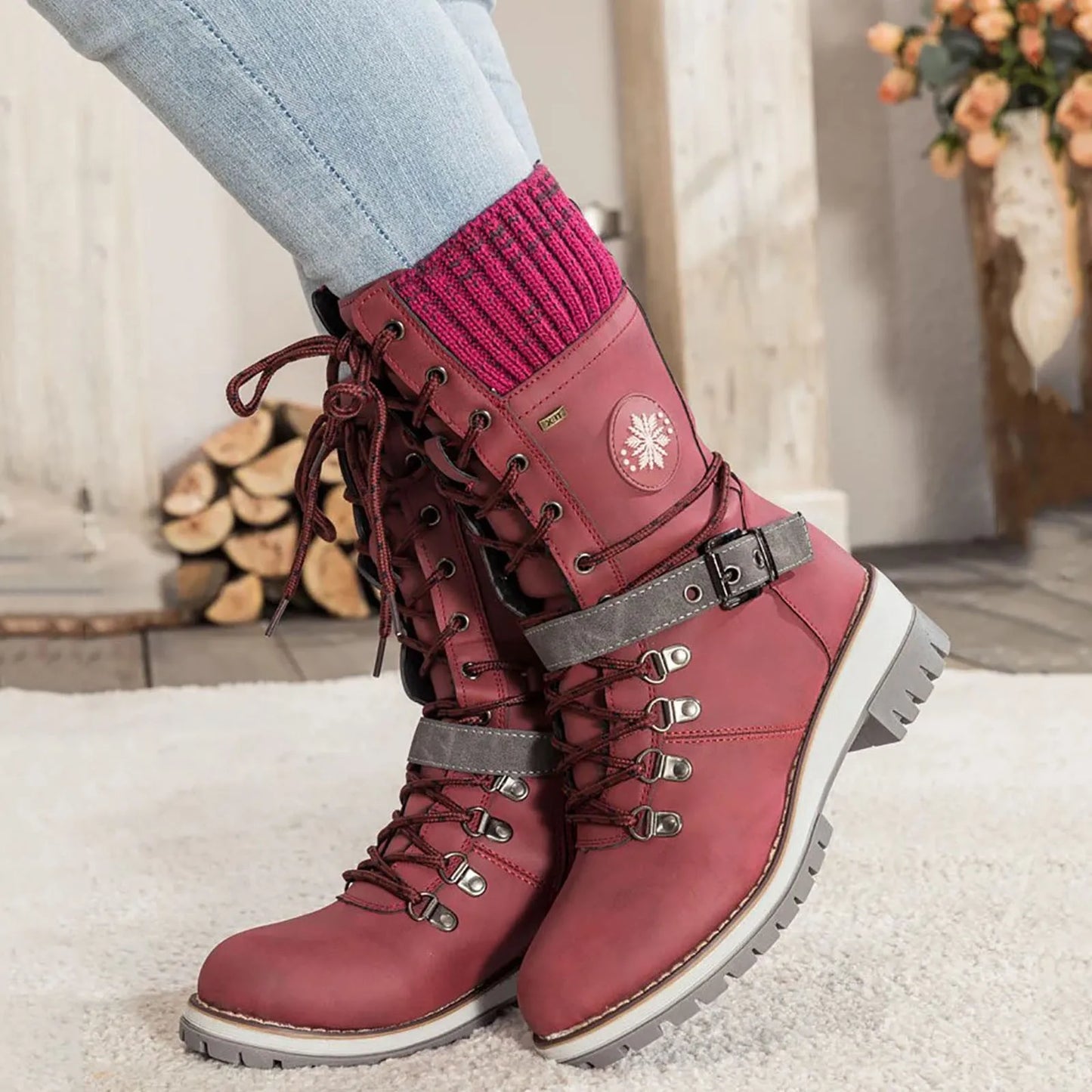 NEVANE Stiefel: Rutschfest & mittelhoher Schaft