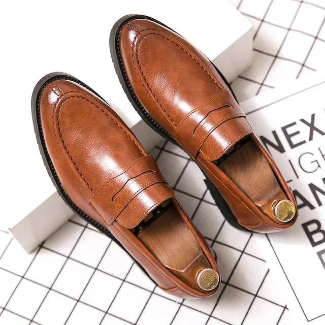 Eleganza Herren Slipper in Britisch Grau