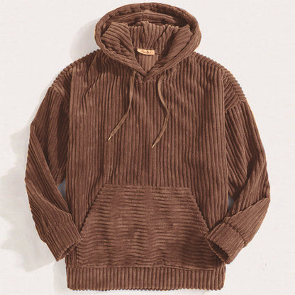 ModeGeist | Kapuzenpullover Aus Geripptem Corduroy