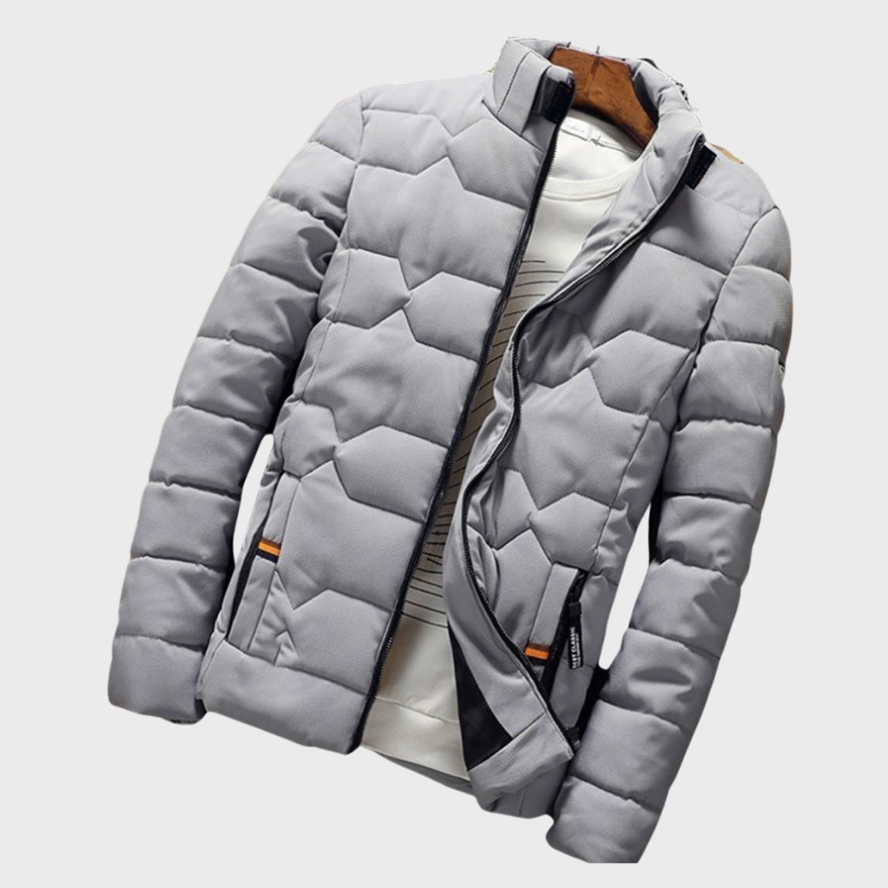 Herren Kapuzenjacke mit Taschen und Steppung