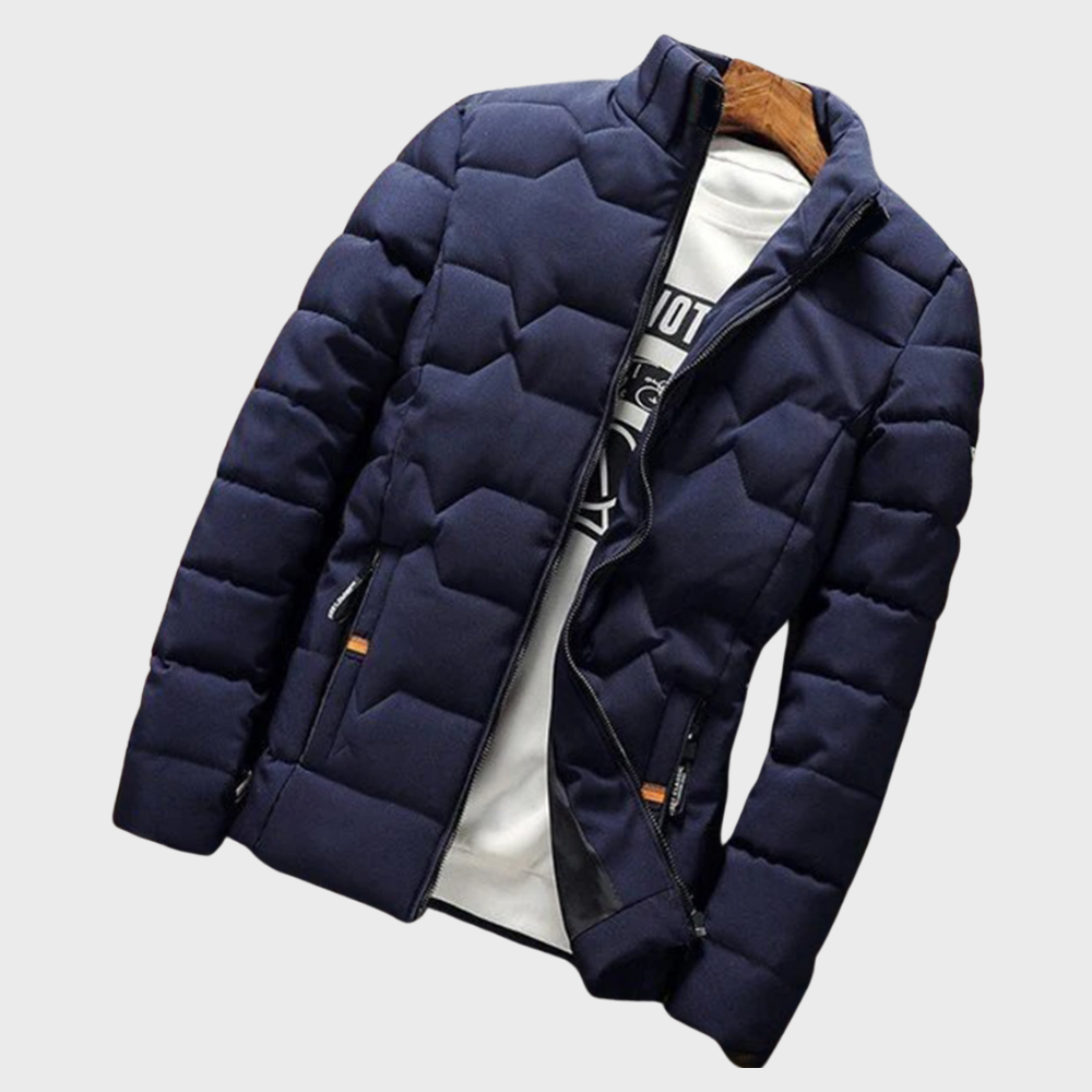 Herren Kapuzenjacke mit Taschen und Steppung