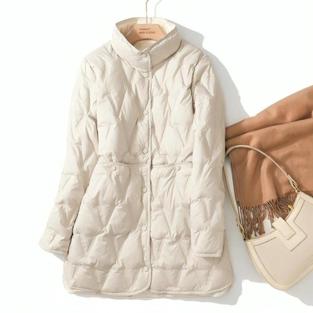 ModeGeist | Winter Leichte Mittellange Doppelseitige Daunenjacke
