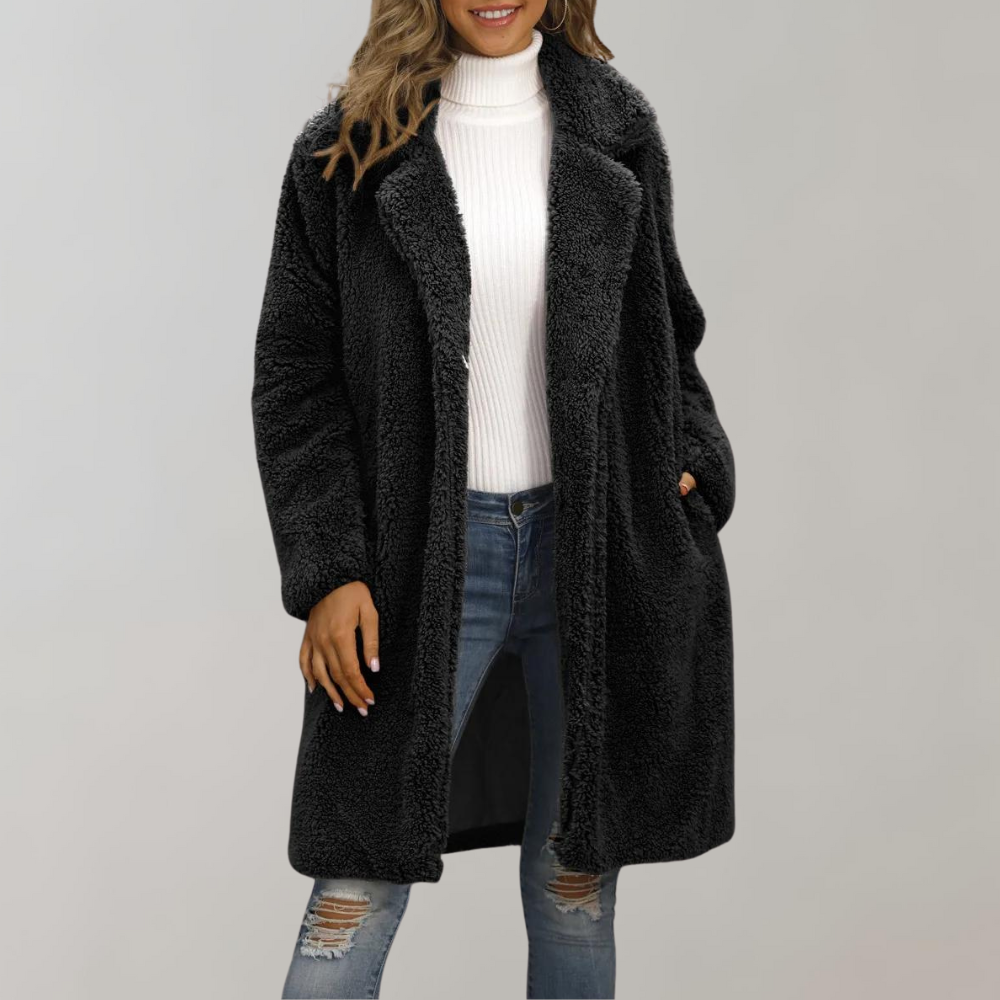 ModeGeist | Oversized Teddyjacke mit Kapuze Fleece Gemütlich und Warm