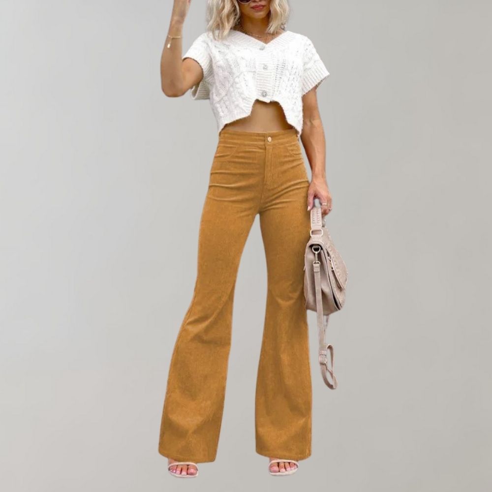 Abel - Elegante, ausgestellte Cordhose