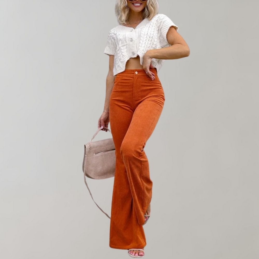 Abel - Elegante, ausgestellte Cordhose