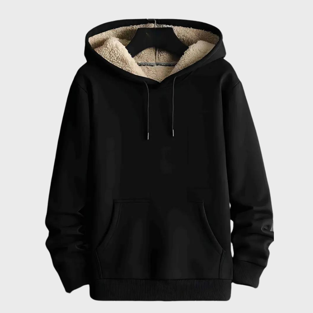 Herren-Fleece Kapuzenpullover Melle – angenehm weich