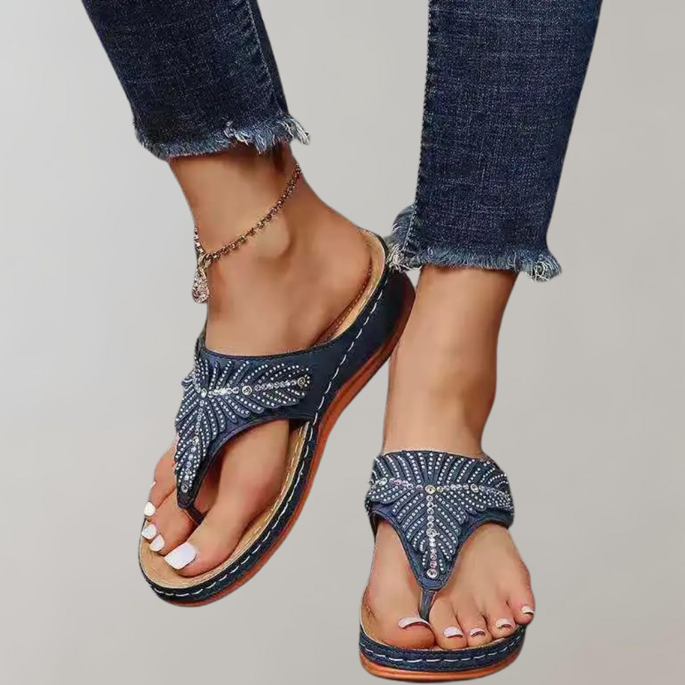 Komfortable und elegante Damen-Sandalen aus Kastanie für höchsten Tragekomfort