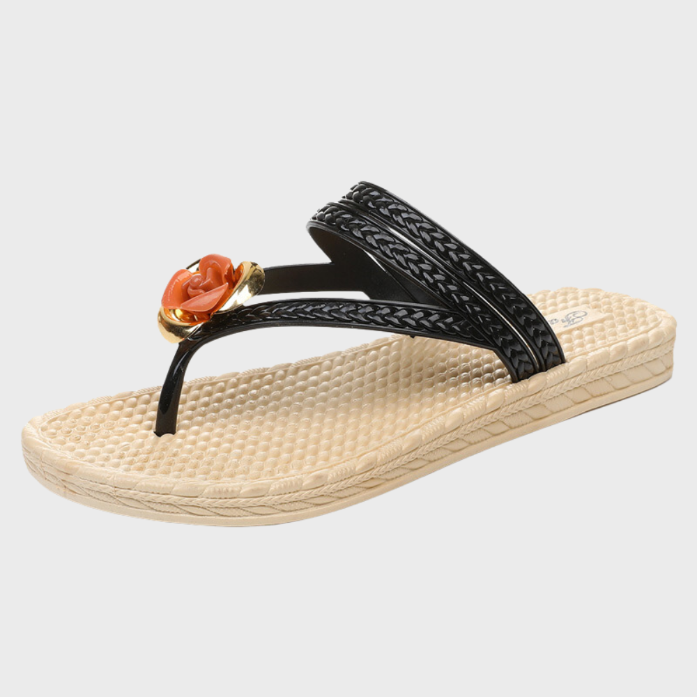 Luxuriöse Damen-Komfortsandalen Lilje