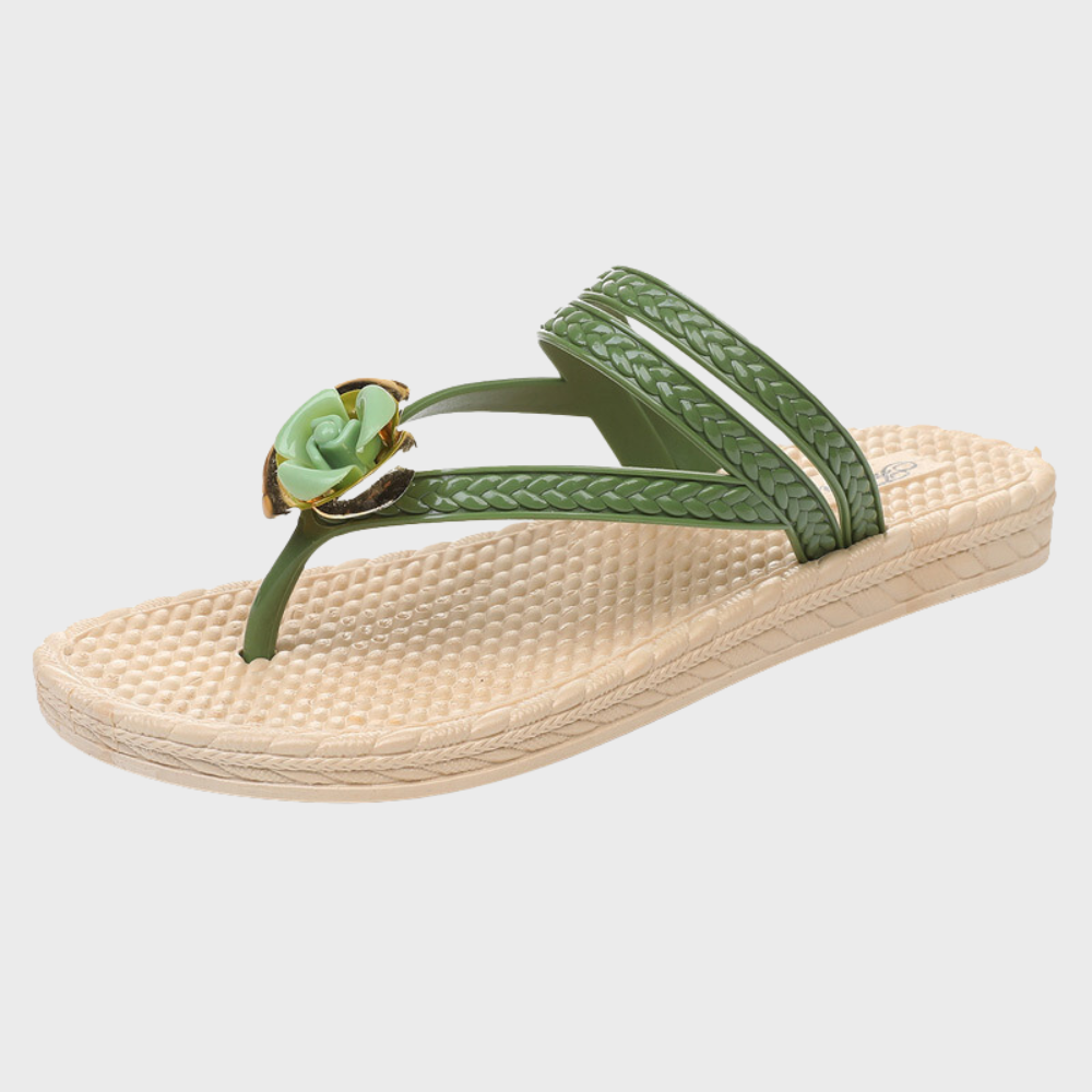 Luxuriöse Damen-Komfortsandalen Lilje
