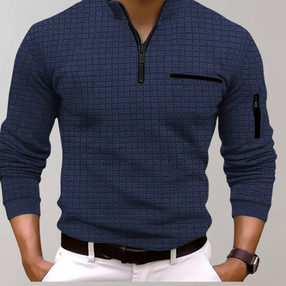 Fudus Half-Zip Structured Sweatshirt