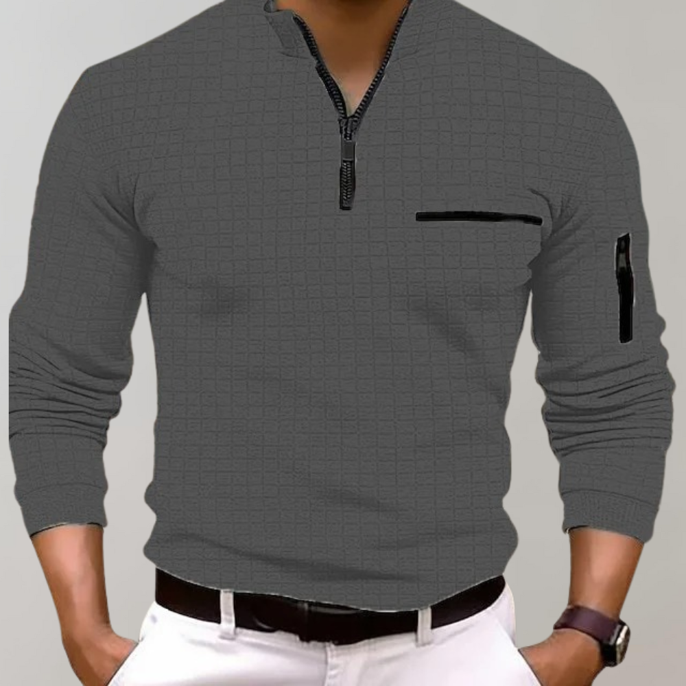 Fudus Half-Zip Structured Sweatshirt