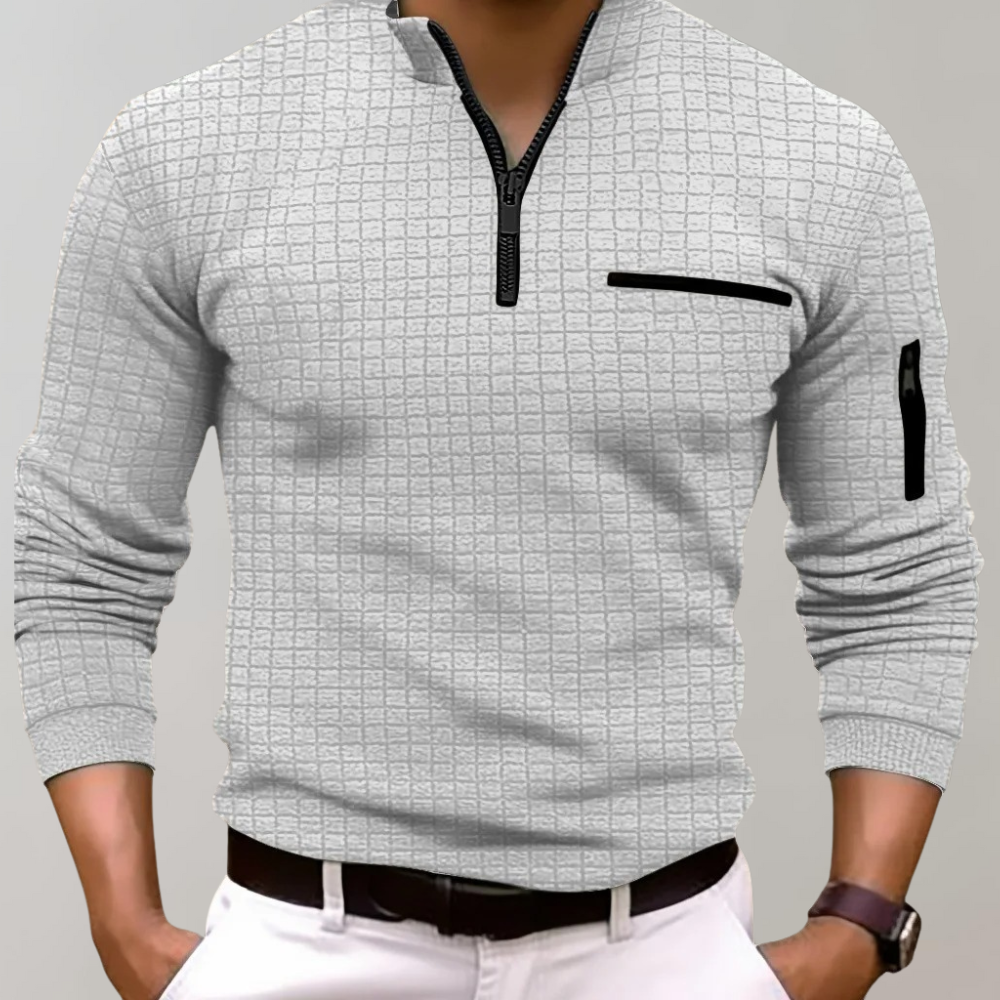 Fudus Half-Zip Structured Sweatshirt