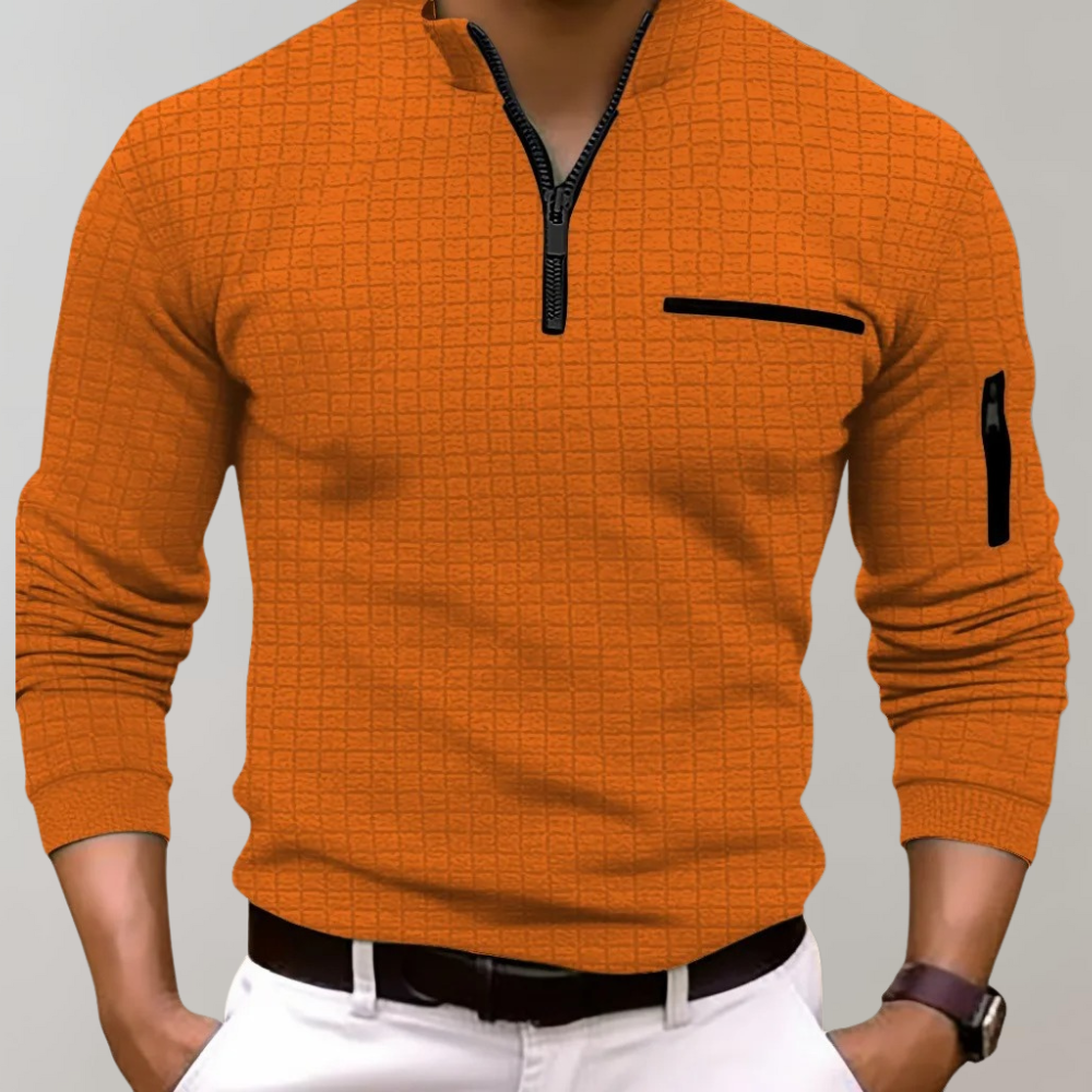 Fudus Half-Zip Structured Sweatshirt