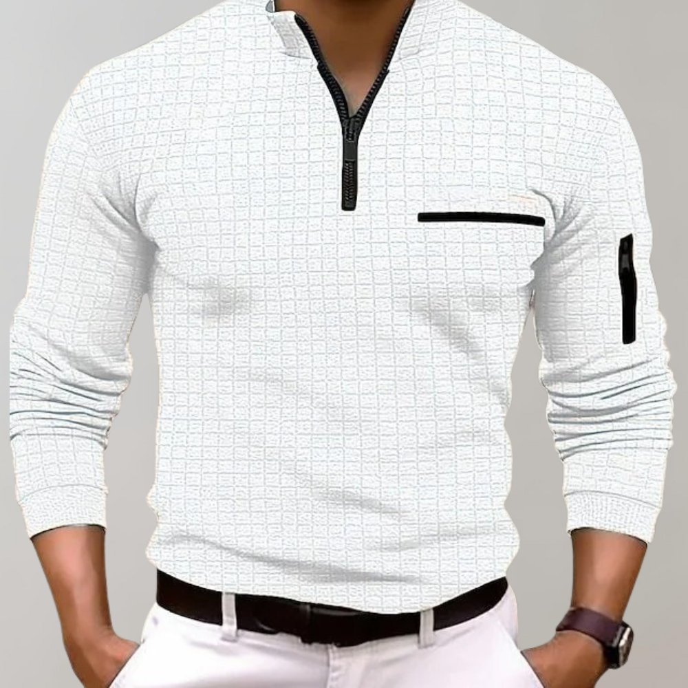 Fudus Half-Zip Structured Sweatshirt