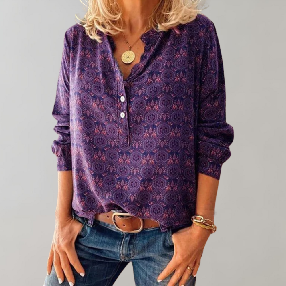 Damenbluse Amalie im Retro-Stil