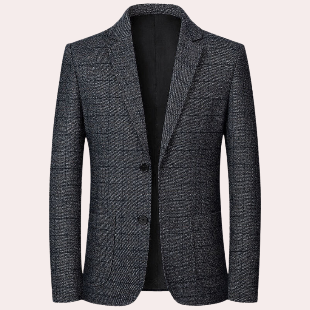 Männers Blazer: Mimir - Stilvoller Retro-Karo-Look