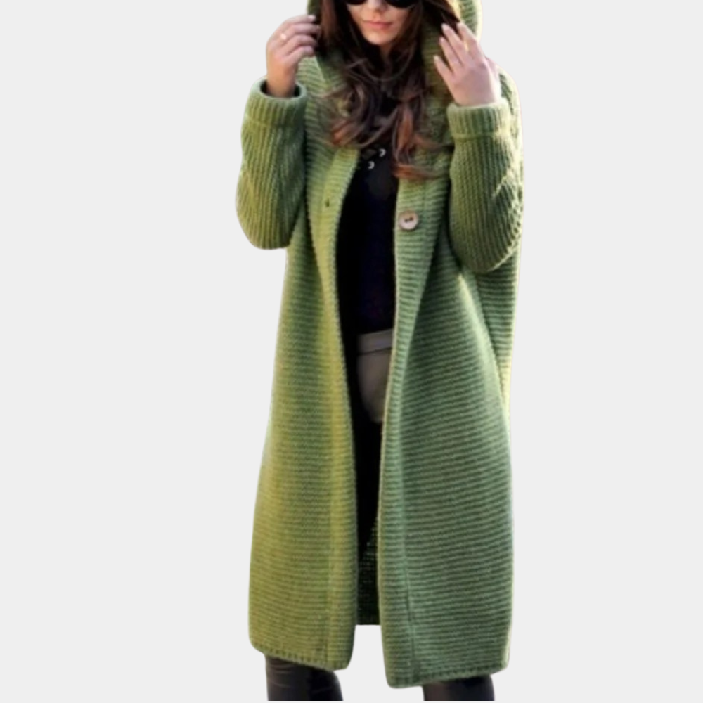 Damen-Strickjacke Claudia: Kuschelig mit Kapuze