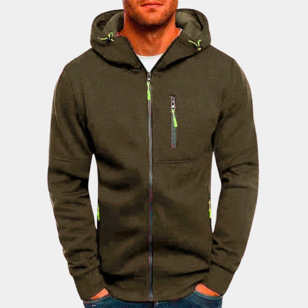 Entspannte Herren Winterjacke mit Kapuze