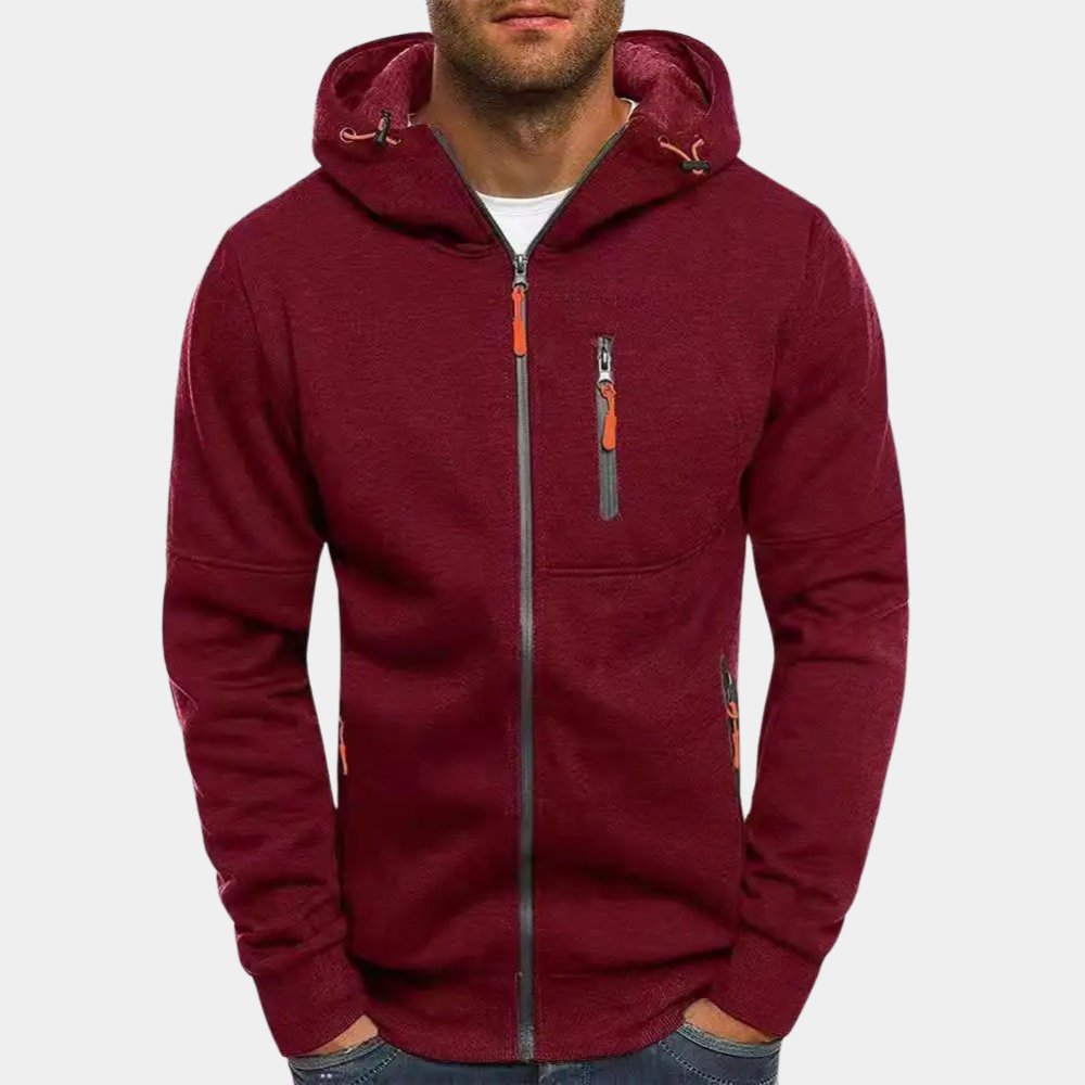 Herren-Kapuzenpullover mit Reißverschluss: JACKS - stylisch
