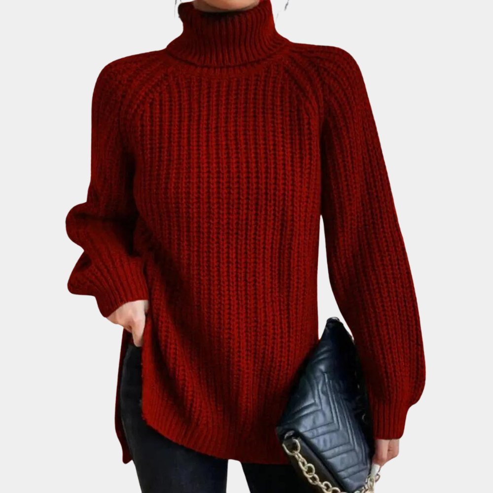 Luxuriöser Damen-Rollkragenpullover Madeleine aus weichem Material