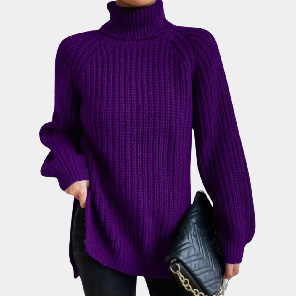 Luxuriöser Damen-Rollkragenpullover Madeleine aus weichem Material