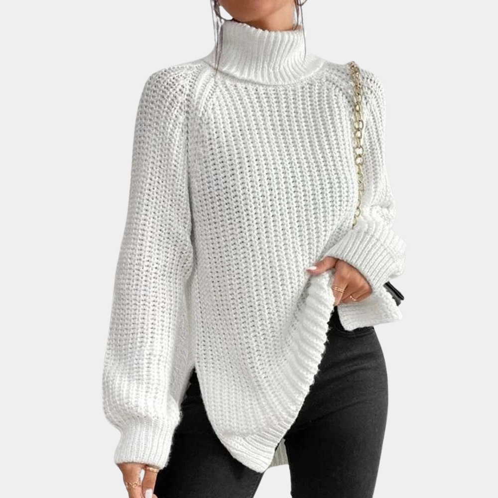 Luxuriöser Damen-Rollkragenpullover Madeleine aus weichem Material