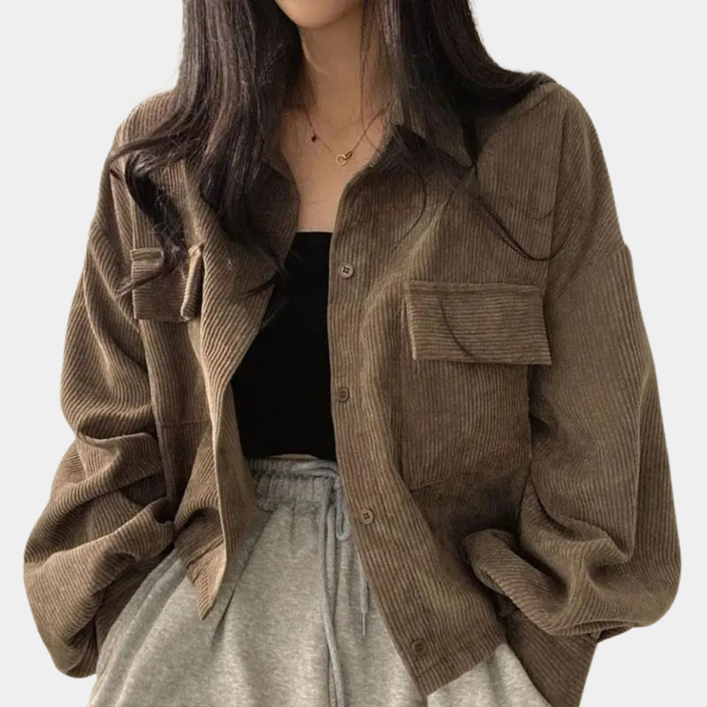 ModeGeist | Herbstjacke aus Cord für Damen