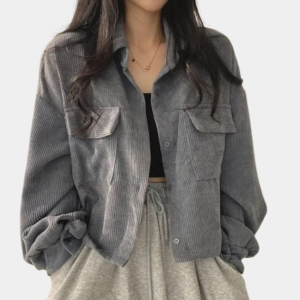 ModeGeist | Herbstjacke aus Cord für Damen