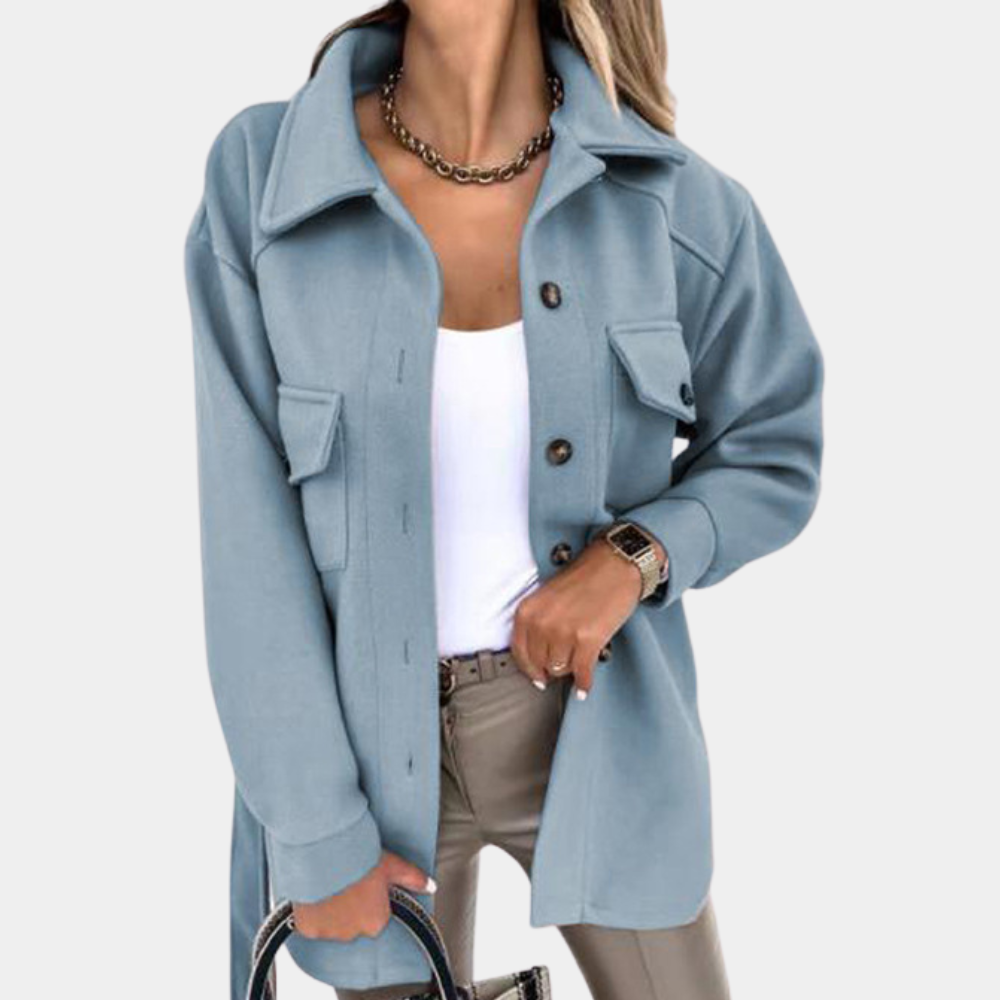 ModeGeist | Stylischer und langer Herbstmantel für Frauen