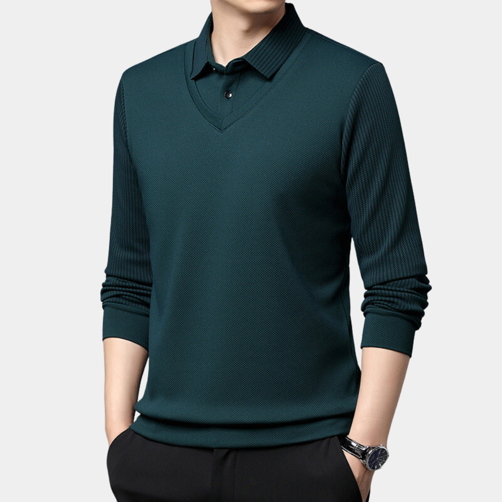 Elegante Herrenhemd mit langen Ärmeln - Cato