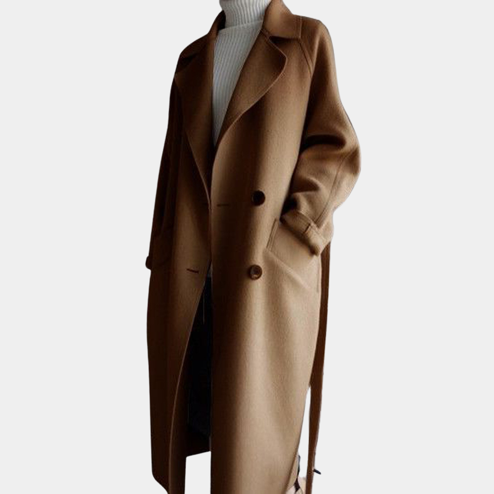 Elegantes langes Damen-Mantel für einen stilvollen Auftritt