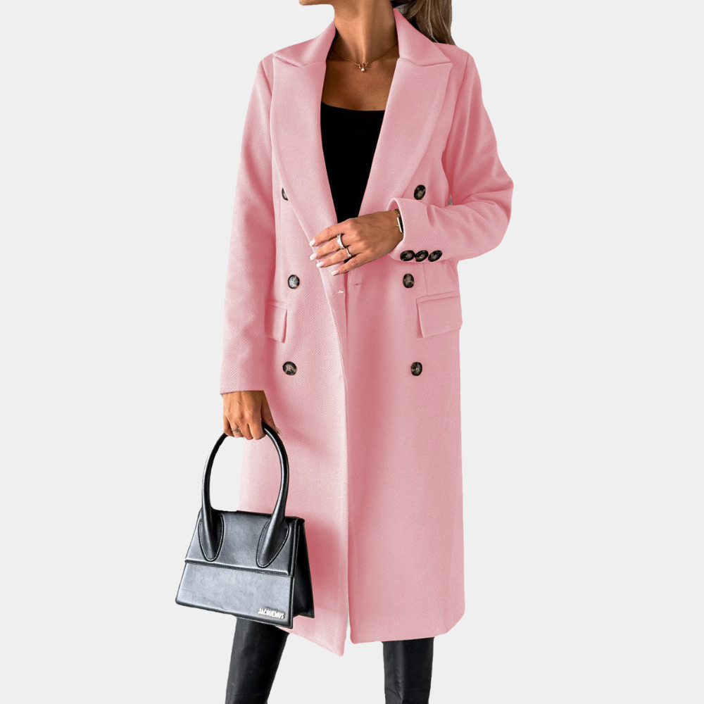 ModeGeist | Zweireiher Langmantel für Damen - Winter