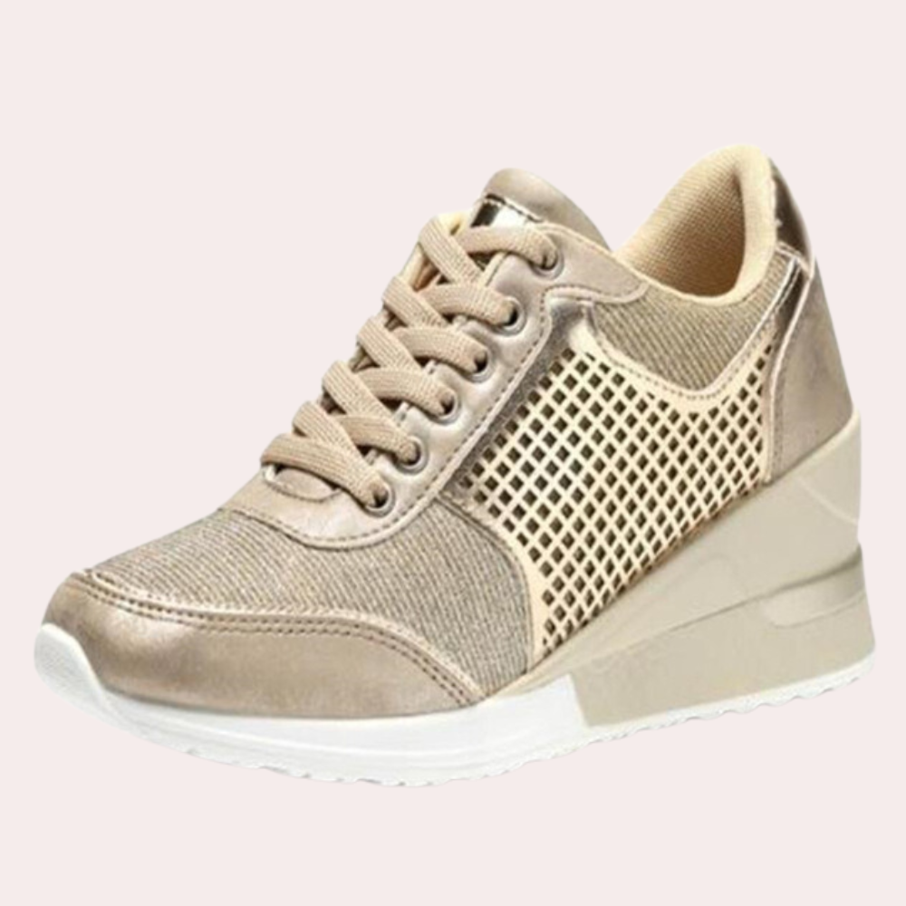 Trendige Sneakers mit elegantem Keilabsatz