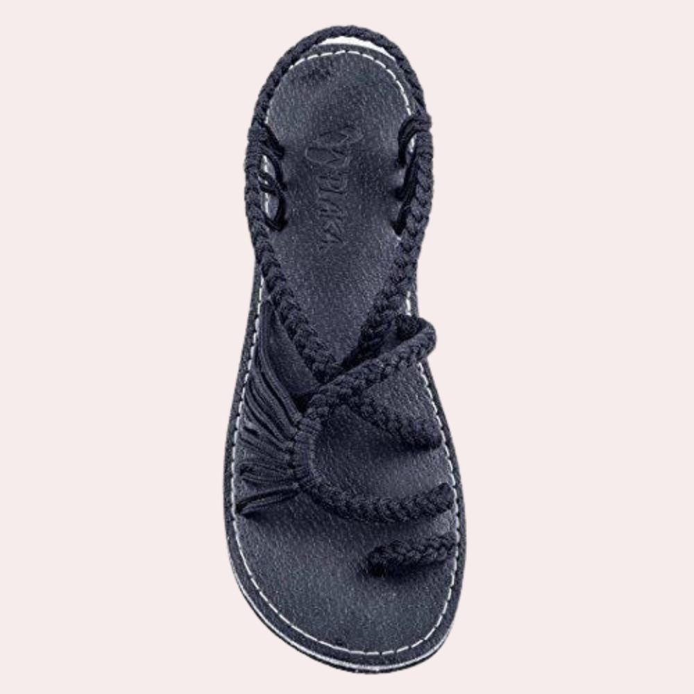 Elegante und lebendige Damen-Strandsandalen